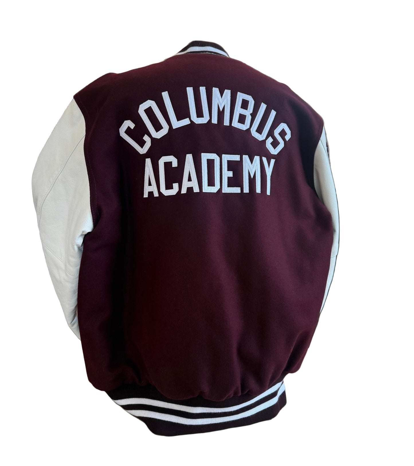 Holloway Varsity Letter Jacket with Leather Sleeves