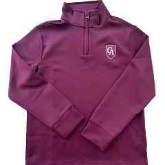 Lands End Youth Performance 1/4 Zip with Shield