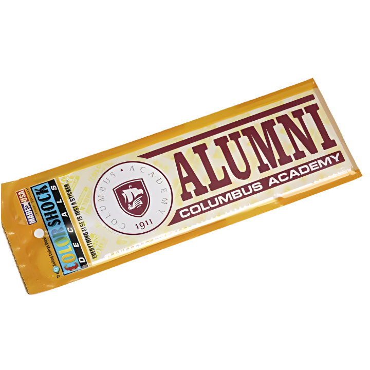 Colorshock CA Alumni car stickers - rectangular