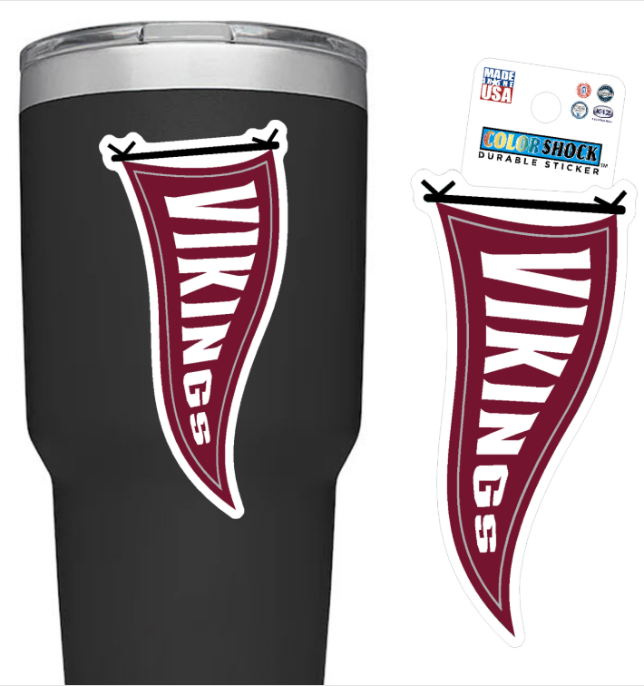 Color Shock Sticker Pennant