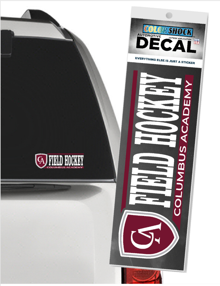 Color Shock Sport Car Decal Field Hockey