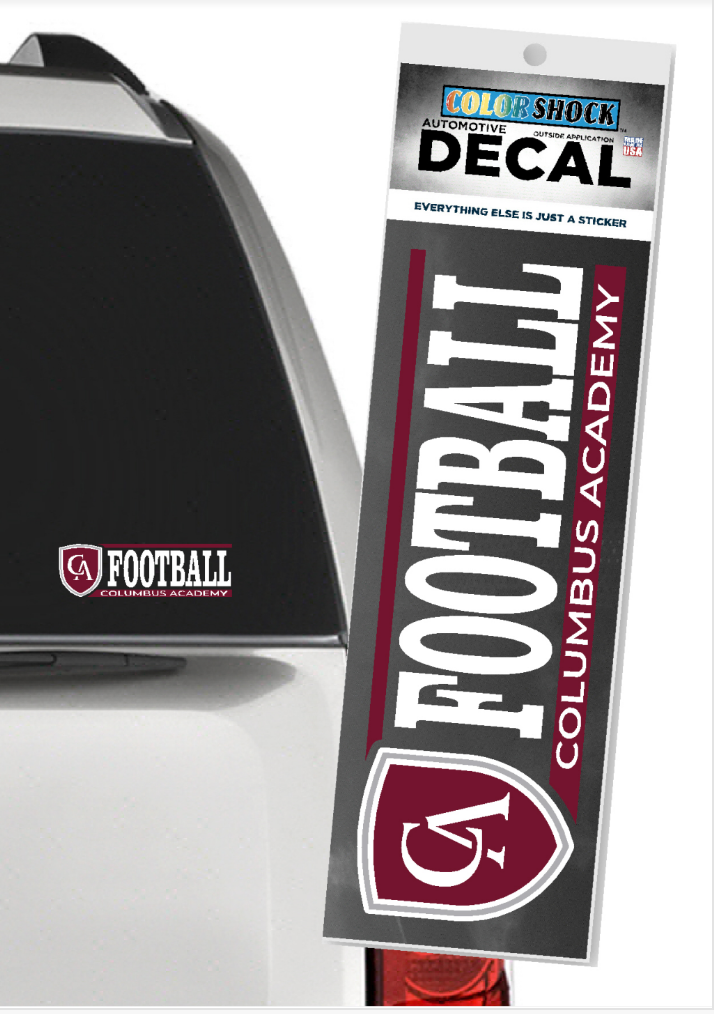Color Shock Sport Car Decal Football