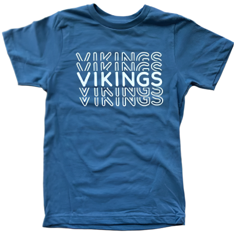 Youth Stacked Vikings Indigo
