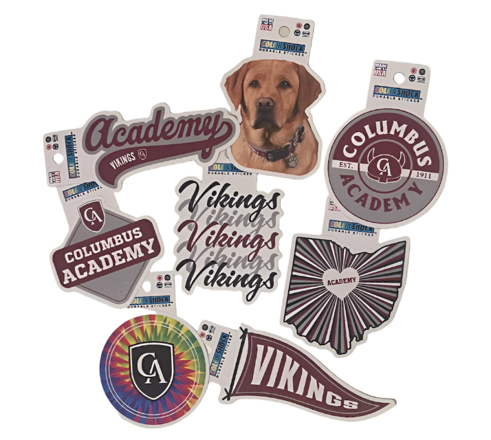 Color Shock Sticker Vikings Stacked