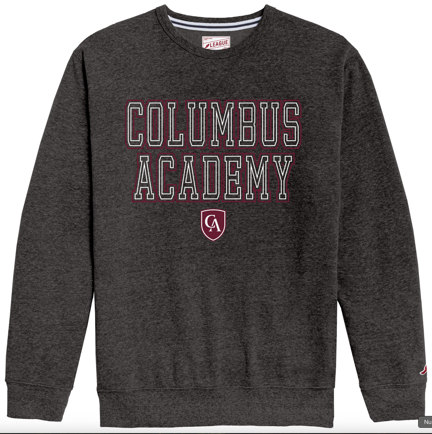 League Adult CA Outline Crew Fleece