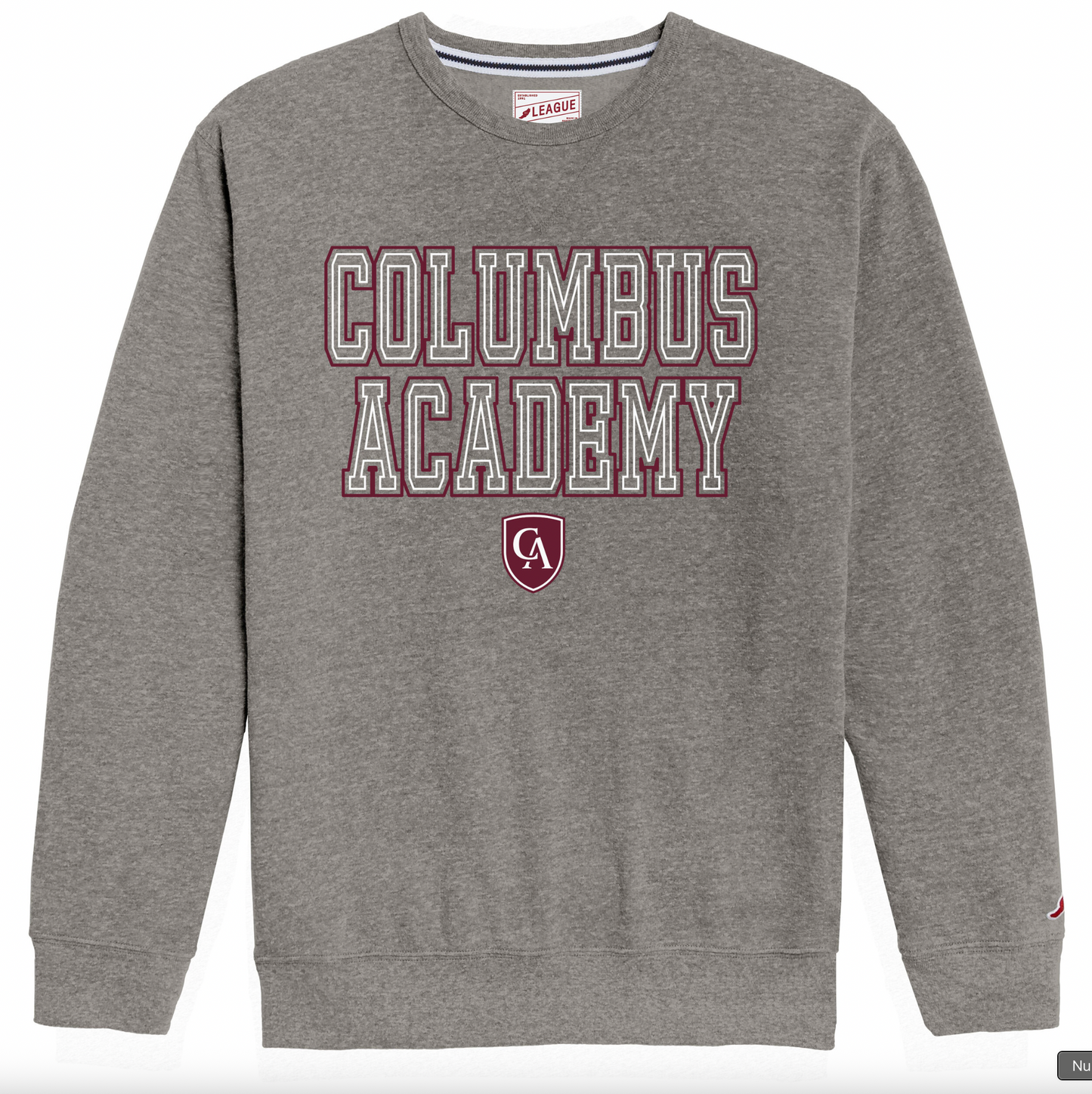 League Adult CA Outline Crew Fleece