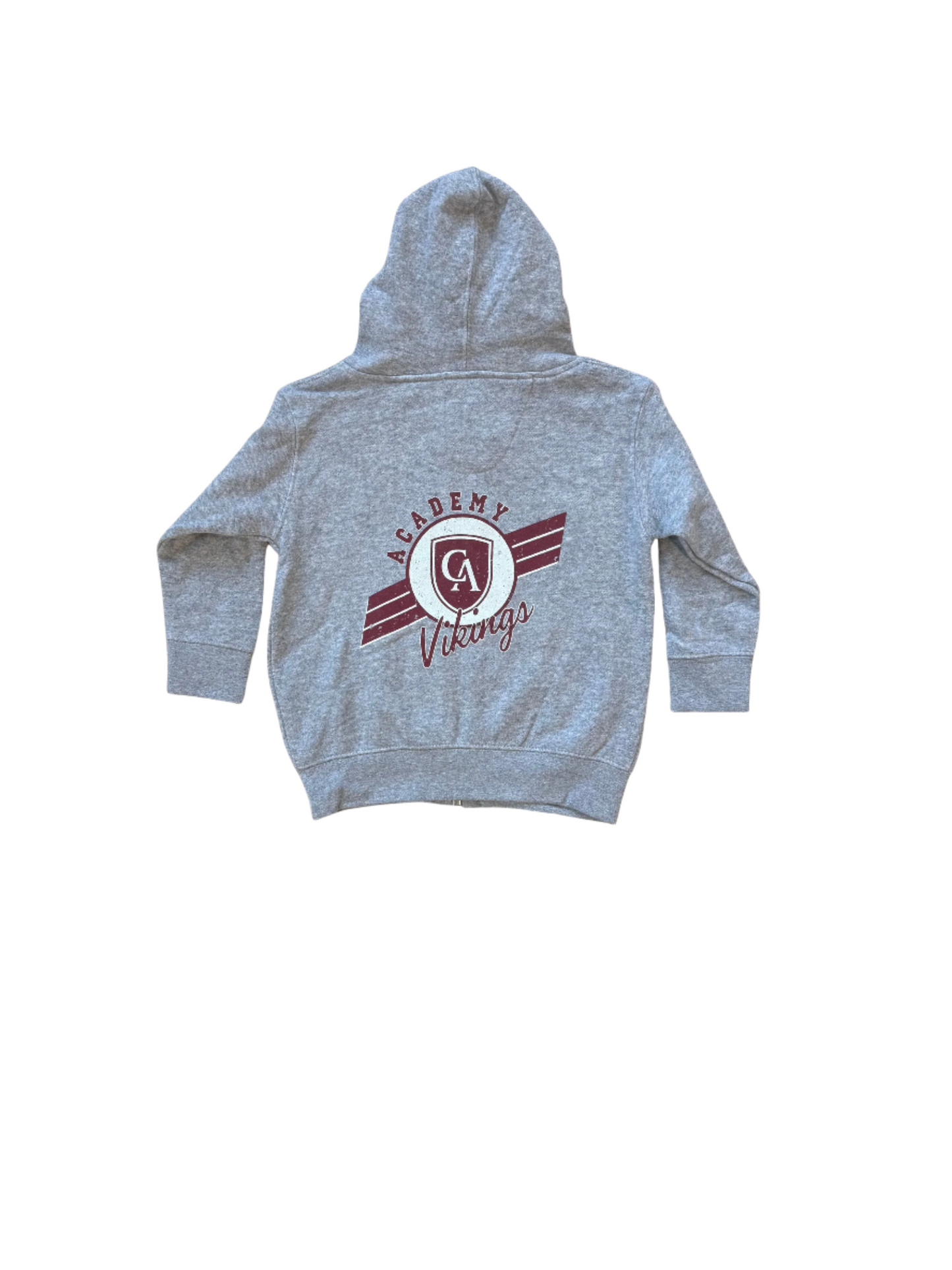 Toddler Distressed Stripe Zip Hoodie