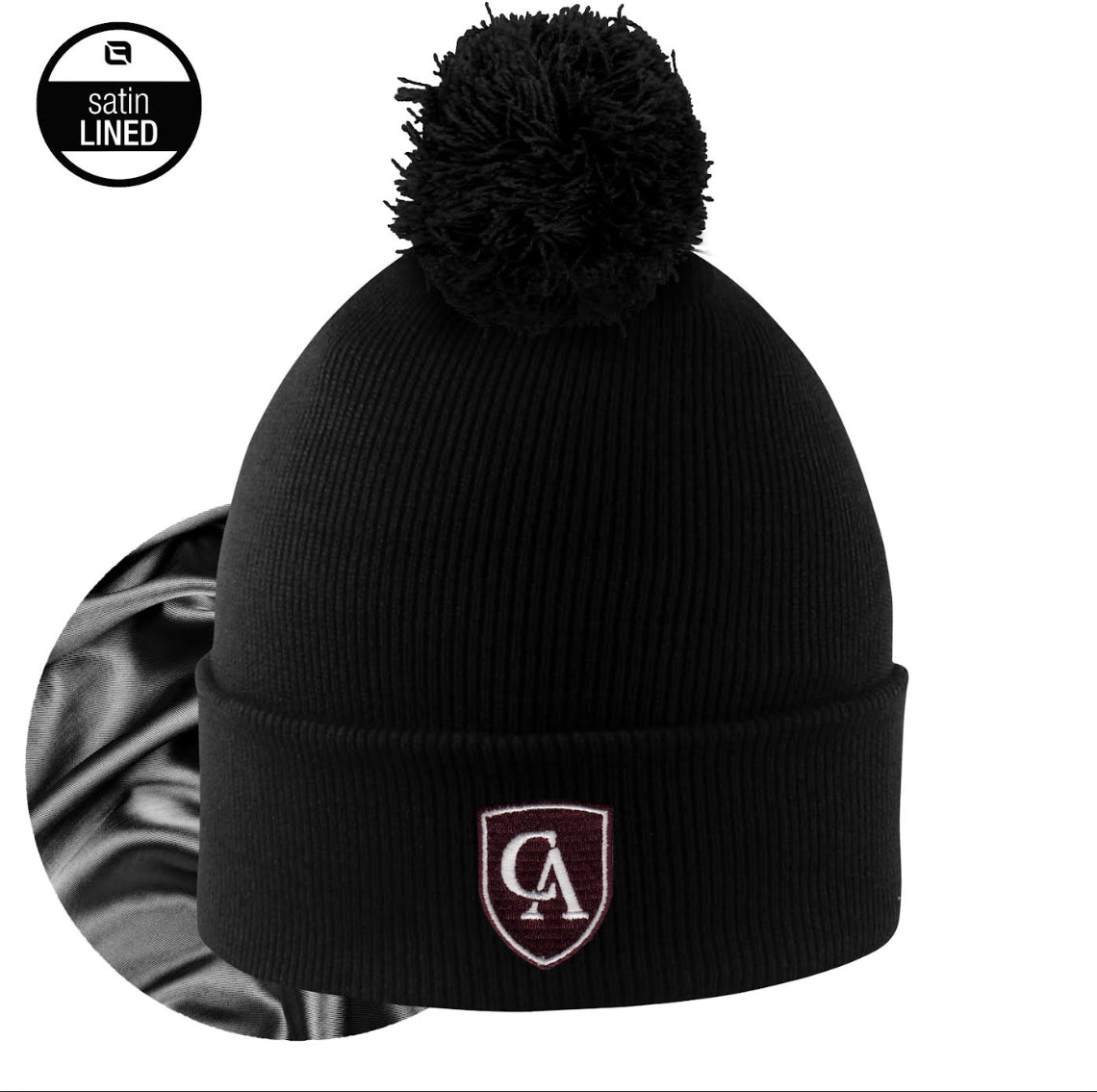 Adult Monroe Satin Lined Knit Cuff Hat