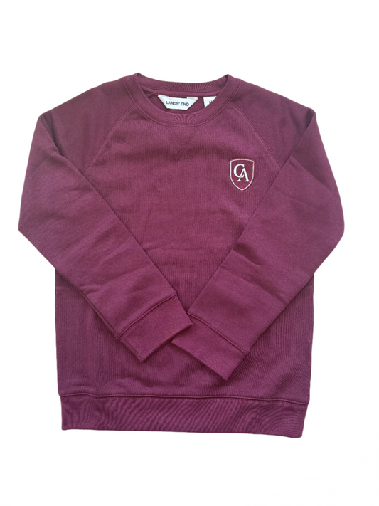 Lands End Youth Fleece Crew with Shield