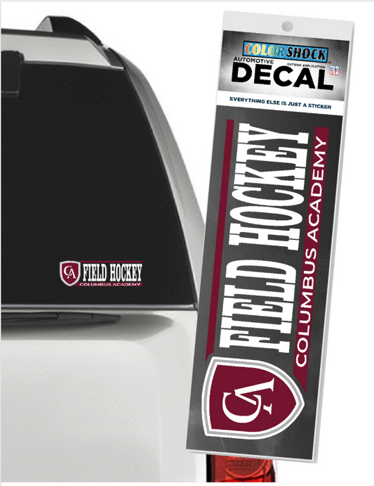 Color Shock Sport Car Decal Field Hockey
