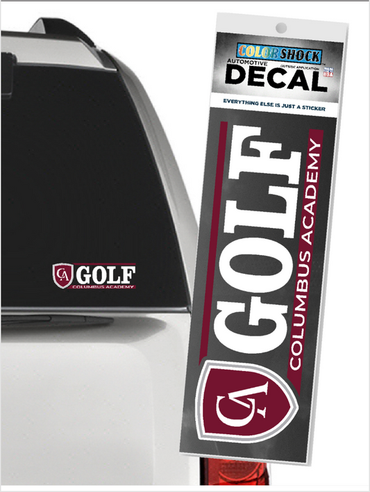 Color Shock Sport Car Decal Golf