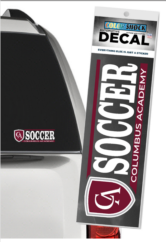 Color Shock Sport Car Decal Soccer