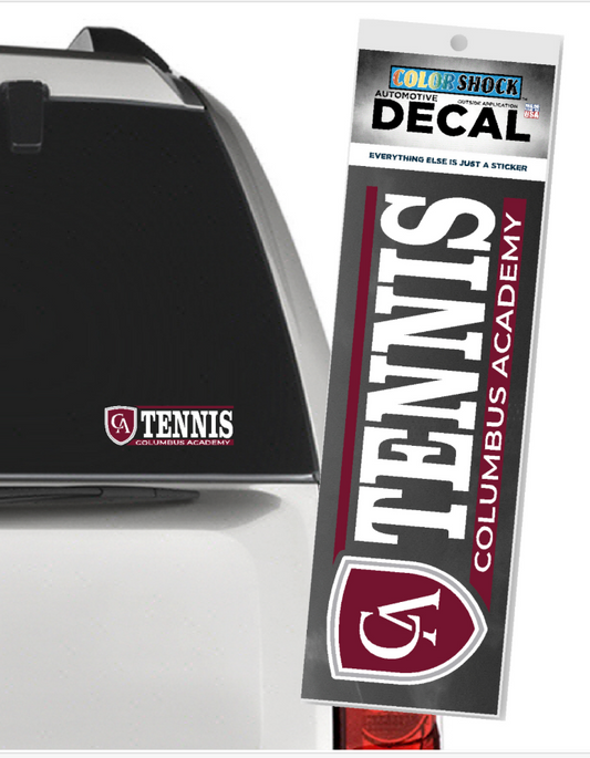 Color Shock Sport Car Decal Tennis