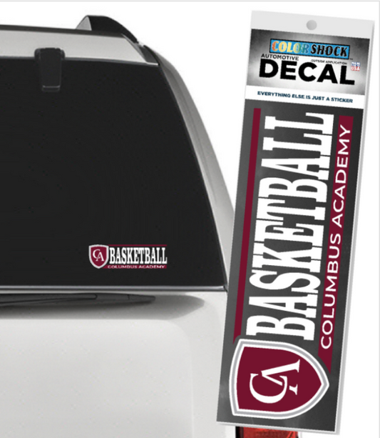 Color Shock Sport Car Decal Basketball