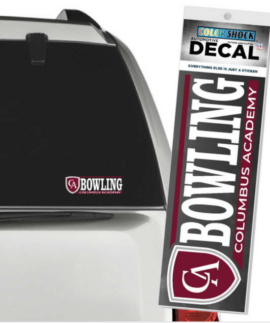 Color Shock Sport Car Decal Bowling