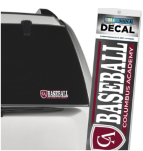 Color Shock Sport Car Decal Baseball