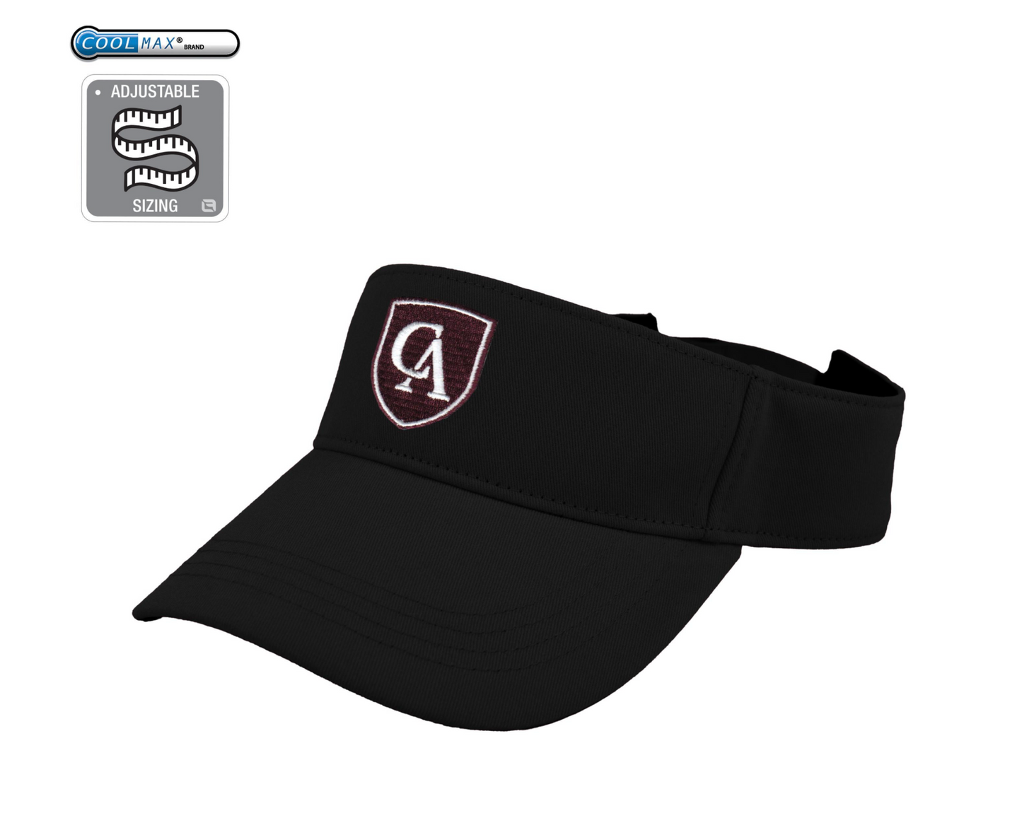 Slice Washed Cotton Visor - Black