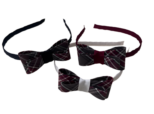Schoolbelles  Double Bow Headband FBE9HB