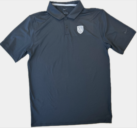 Nike Dri-Fit Vapor Polo Black with Grey Shield