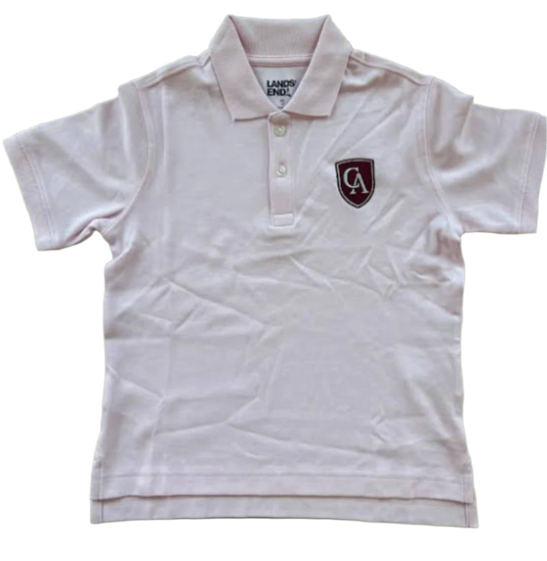 Youth Lands End Interlock Short Sleeve Polo