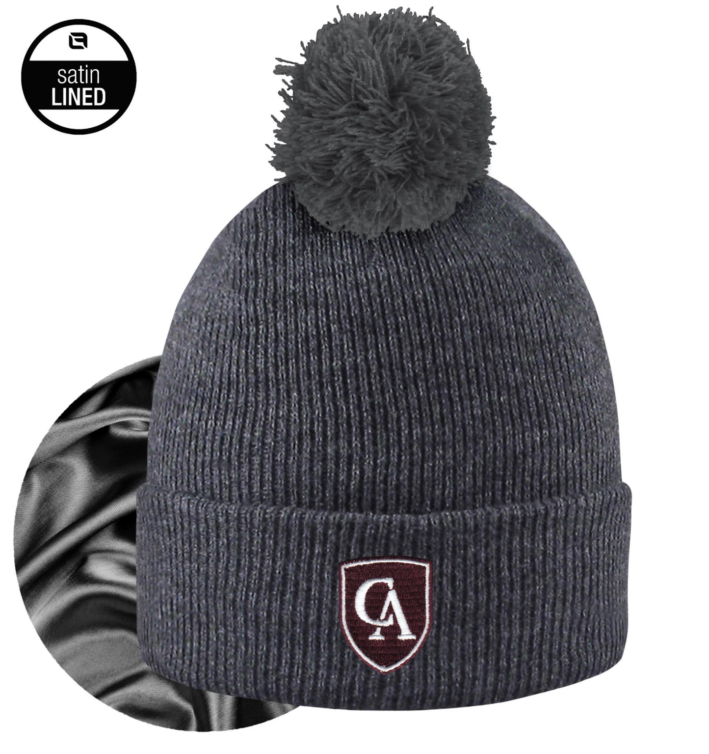 Adult Monroe Satin Lined Knit Cuff Hat