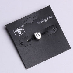 Sterling Silver 3D Shield Charm